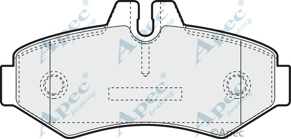 APEC BRAKING Bremžu uzliku kompl., Disku bremzes PAD1104